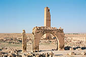 Harran, Ulu Cami, arch and minaret  in background